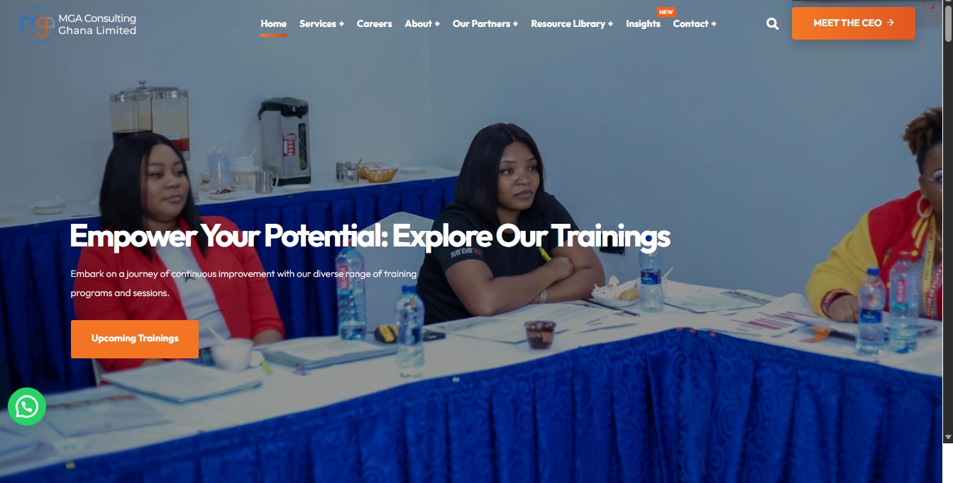 MGA Consulting website