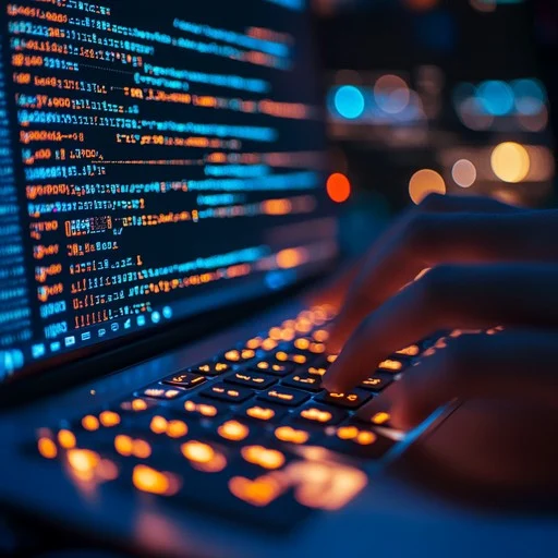 Team coding at night